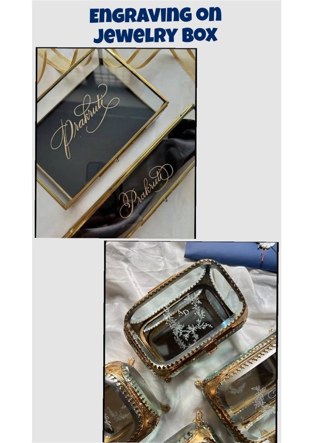 Live Engraving Jewelry Box Carnival Stall